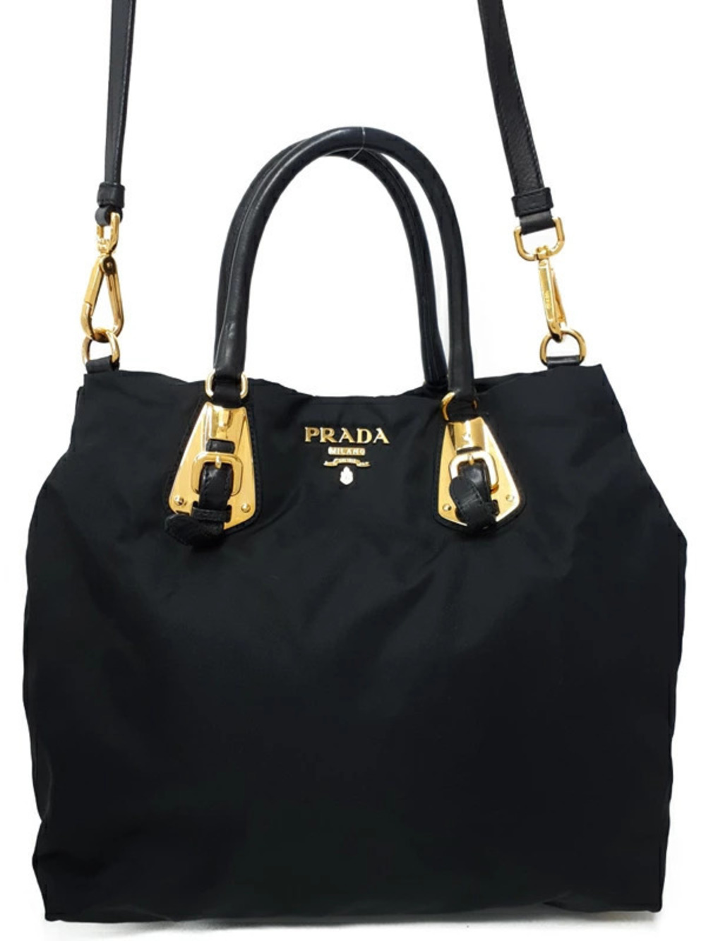 Prada Handbag 2way Tessuto Black